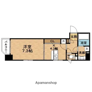 PRESSANCE NEO中之島公園【9階】の間取り
