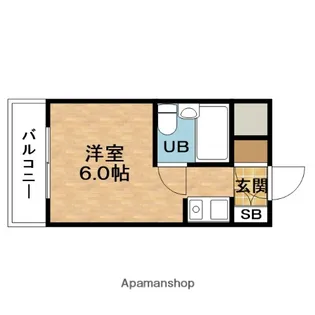 クレアール天満橋【4階】の間取り