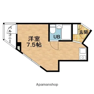 クレアール天満橋【6階】の間取り