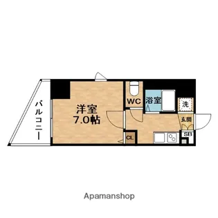 アスティナ天神橋【10階】の間取り