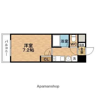 エスリード新梅田【4階】の間取り