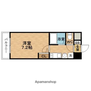 エスリード新梅田【5階】の間取り
