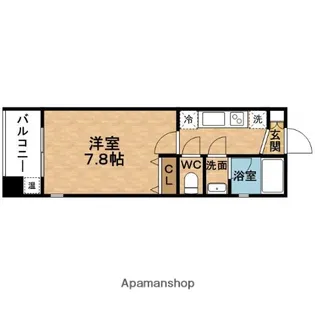 プロスペクト中之島【3階】の間取り