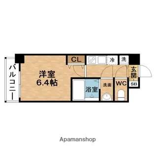 1Kの間取り画像