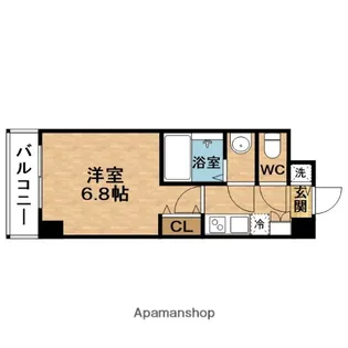 1Kの間取り画像