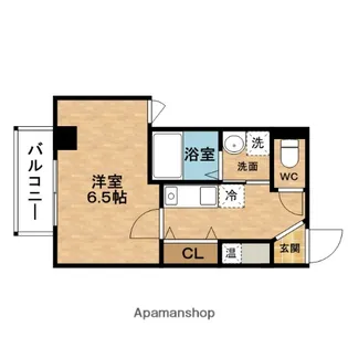 1Kの間取り画像