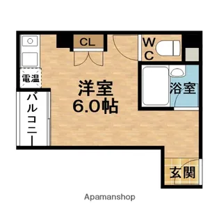 レジデンスイン梅田【8階】の間取り