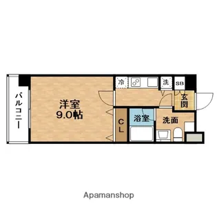 RESIUR−H福島【7階】の間取り