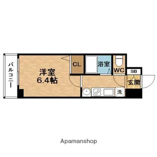 エステムコート梅田天神橋リバーフロント【9階】の間取り