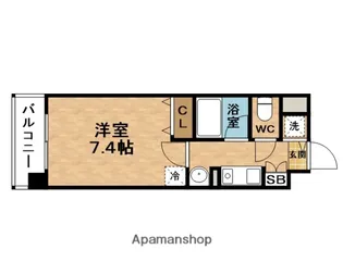 1Kの間取り画像