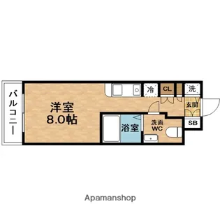ESLEAD(エスリード)御堂筋梅田【12階】の間取り