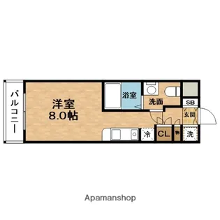 エスリード御堂筋梅田【11階】の間取り