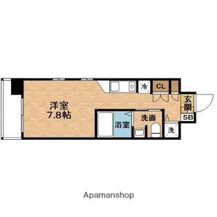 エスリード御堂筋梅田【3階】の間取り