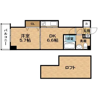 T’S SQUARE天神橋【3階】の間取り