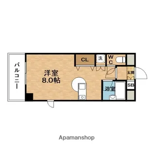 グランピア扇町【3階】の間取り