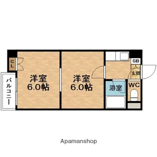 ユニオンビル【5階】の間取り