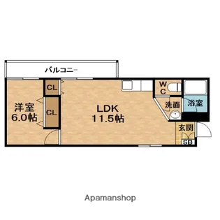 増田マンション【5階】の間取り