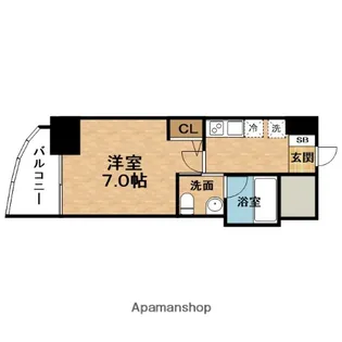 セレニテ梅田北【9階】の間取り