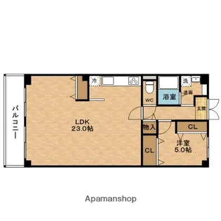大淀町スカイハイツ【2階】の間取り