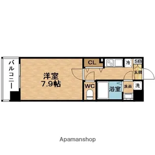 アドバンス東梅田アクシス【5階】の間取り