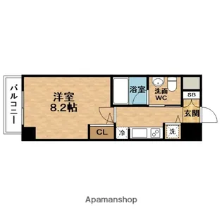 ESRISE(エスライズ)梅田DOSHIN【11階】の間取り