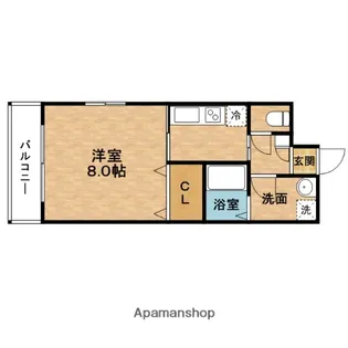 フォーチュン同心【9階】の間取り