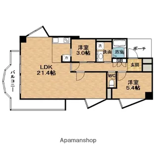 ストークマンション天満【8階】の間取り