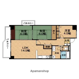 扇町コーポ【11階】の間取り