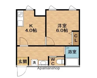 TAIHOクリスタルビル【4階】の間取り