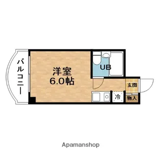 オークビア福島【4階】の間取り