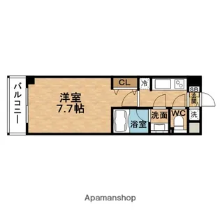 S-RESIDENCE福島LUXE【11階】の間取り