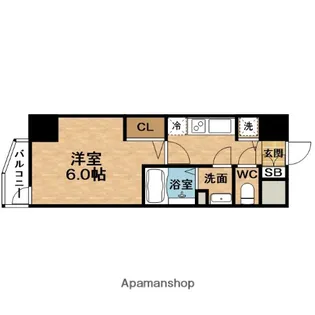 プレサンス天満橋チエロ【2階】の間取り