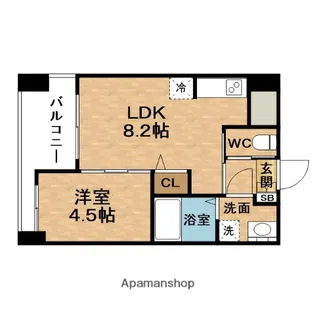 ノルデンハイム梅田東【6階】の間取り