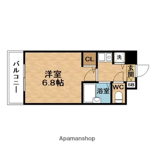 PRESSANCE同心アーバンステージ【8階】の間取り