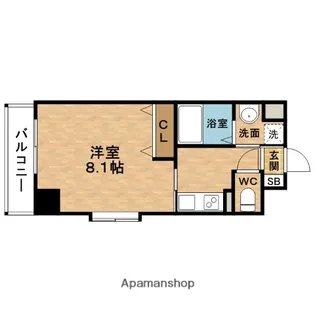 インベスト北梅田【2階】の間取り