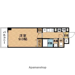 小松・パラッツォ旧源蔵町【6階】の間取り