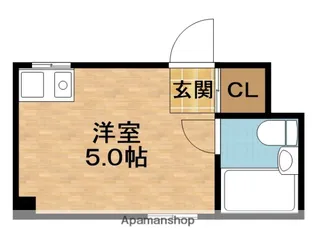 菅栄町レディースマンション【1階】の間取り