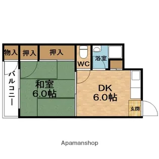 ラ・メゾン・ドゥ・トヨクニ【5階】の間取り