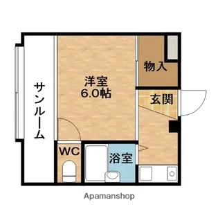 リバティ中津Ⅰ【6階】の間取り