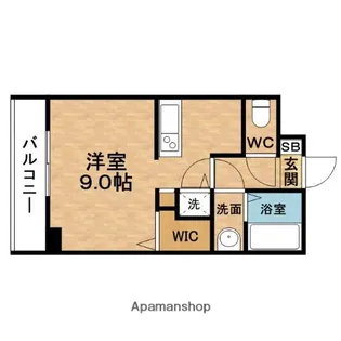 ツバサ西梅田グロリエ【8階】の間取り