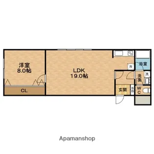 堂島レジデンス【11階】の間取り
