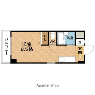サンハイム中西【3階】の間取り