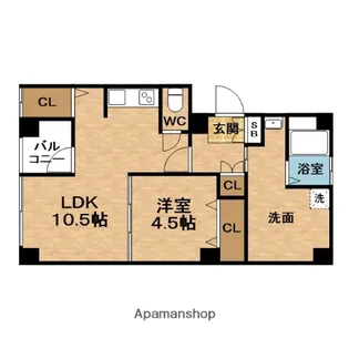 MEETME天神橋【2階】の間取り