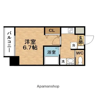 SK南森町【9階】の間取り