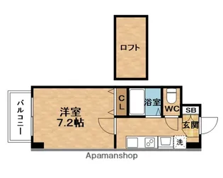 ラ・フォーレ東天満【9階】の間取り