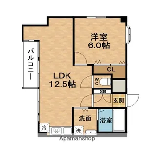 B−LIBERI【5階】の間取り