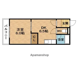 メゾンアマデウス【2階】の間取り