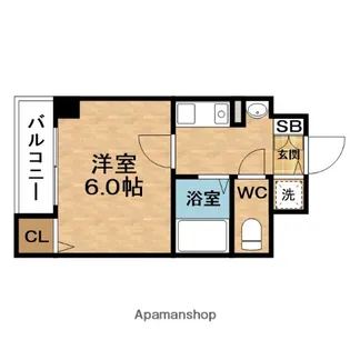 グローディア天満橋【11階】の間取り