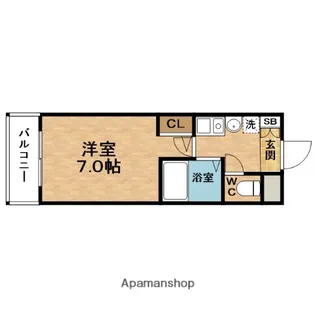 ESLEAD(エスリード)南森町駅前【4階】の間取り