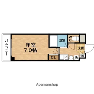 ESLEAD(エスリード)南森町駅前【4階】の間取り